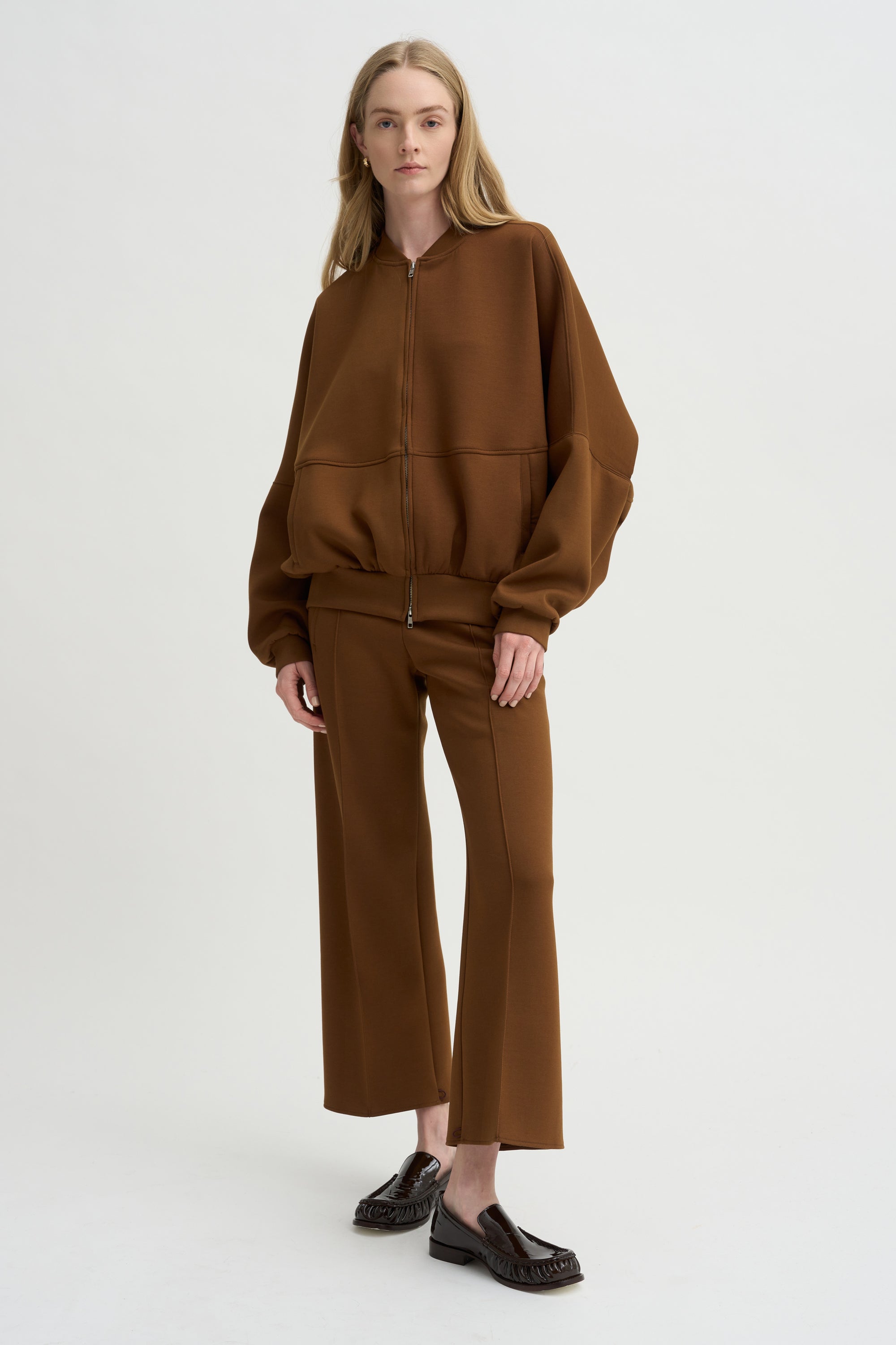 Ollie Zip Up Blouson, Caramel