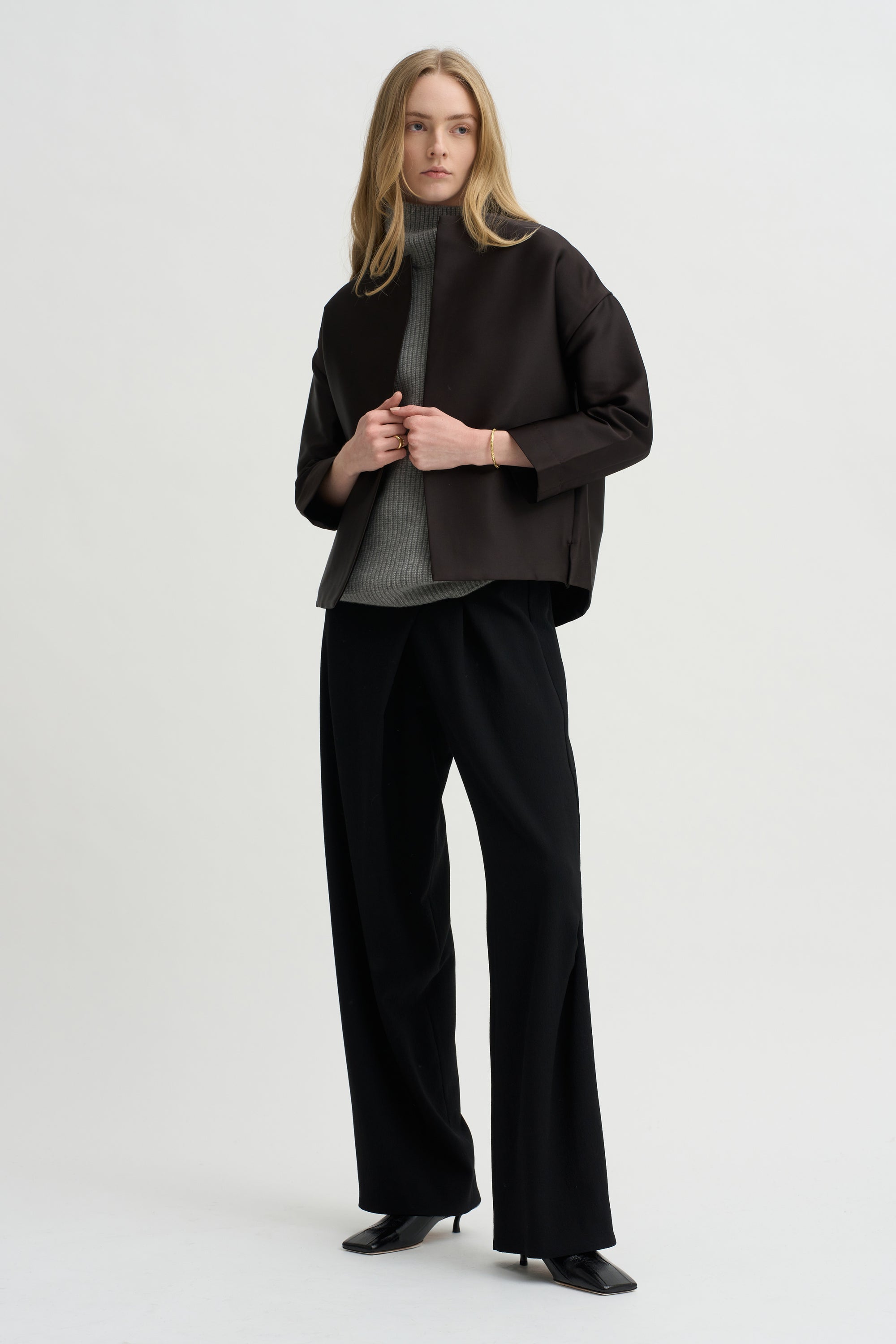 Nataly Balloon Jacket, Black