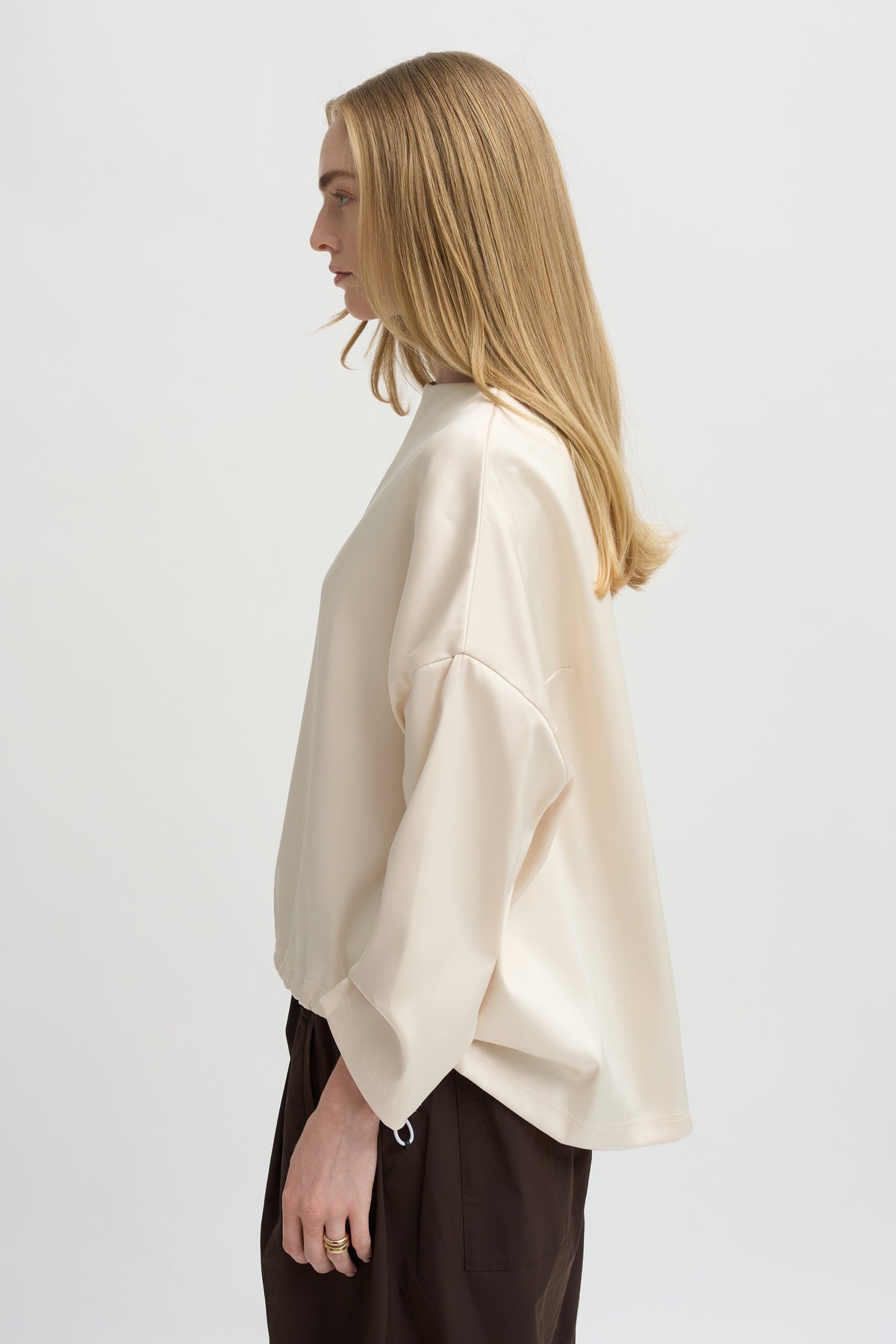 Ophelia Boat Neck Top, Vanilla