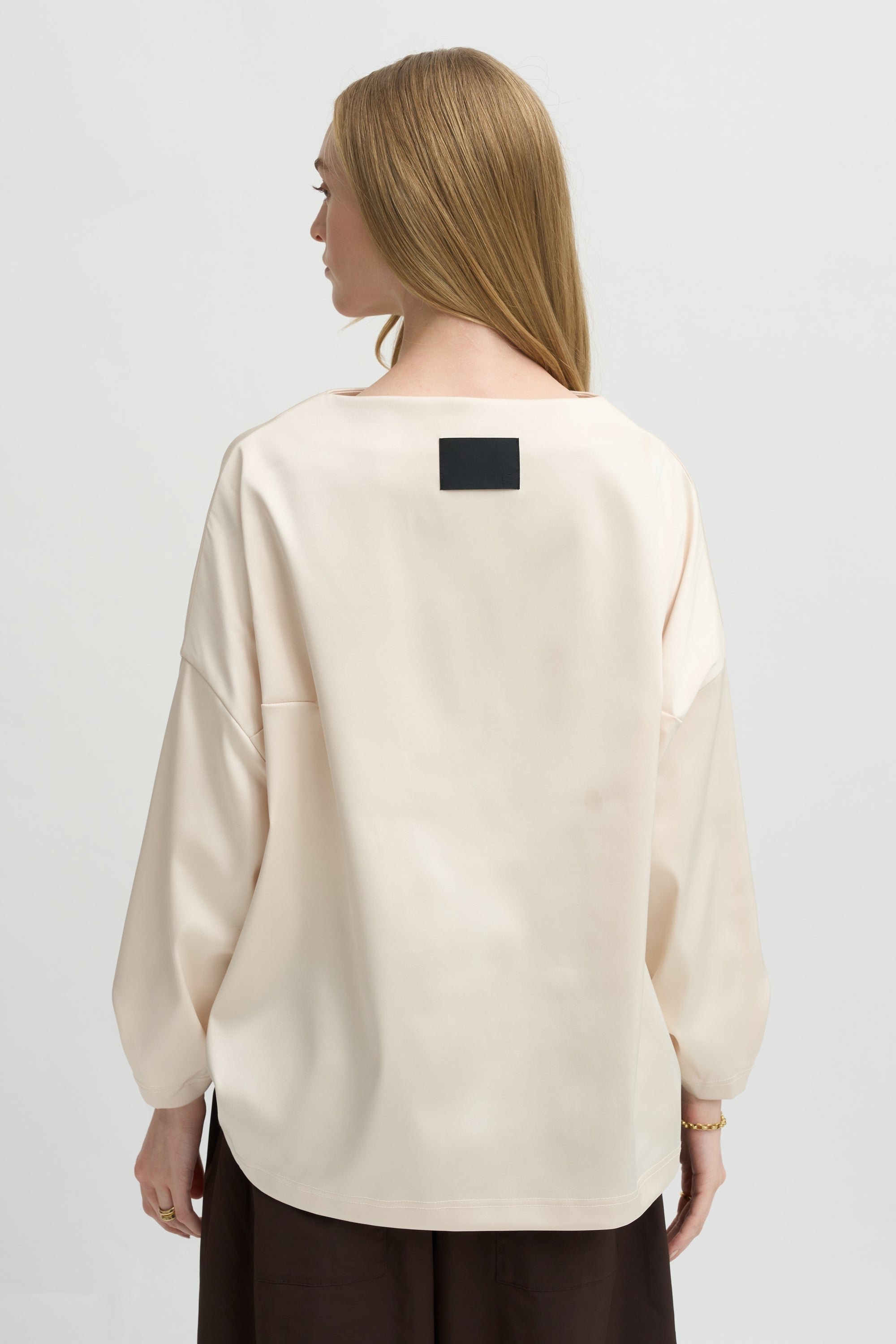 Ophelia Boat Neck Top, Vanilla