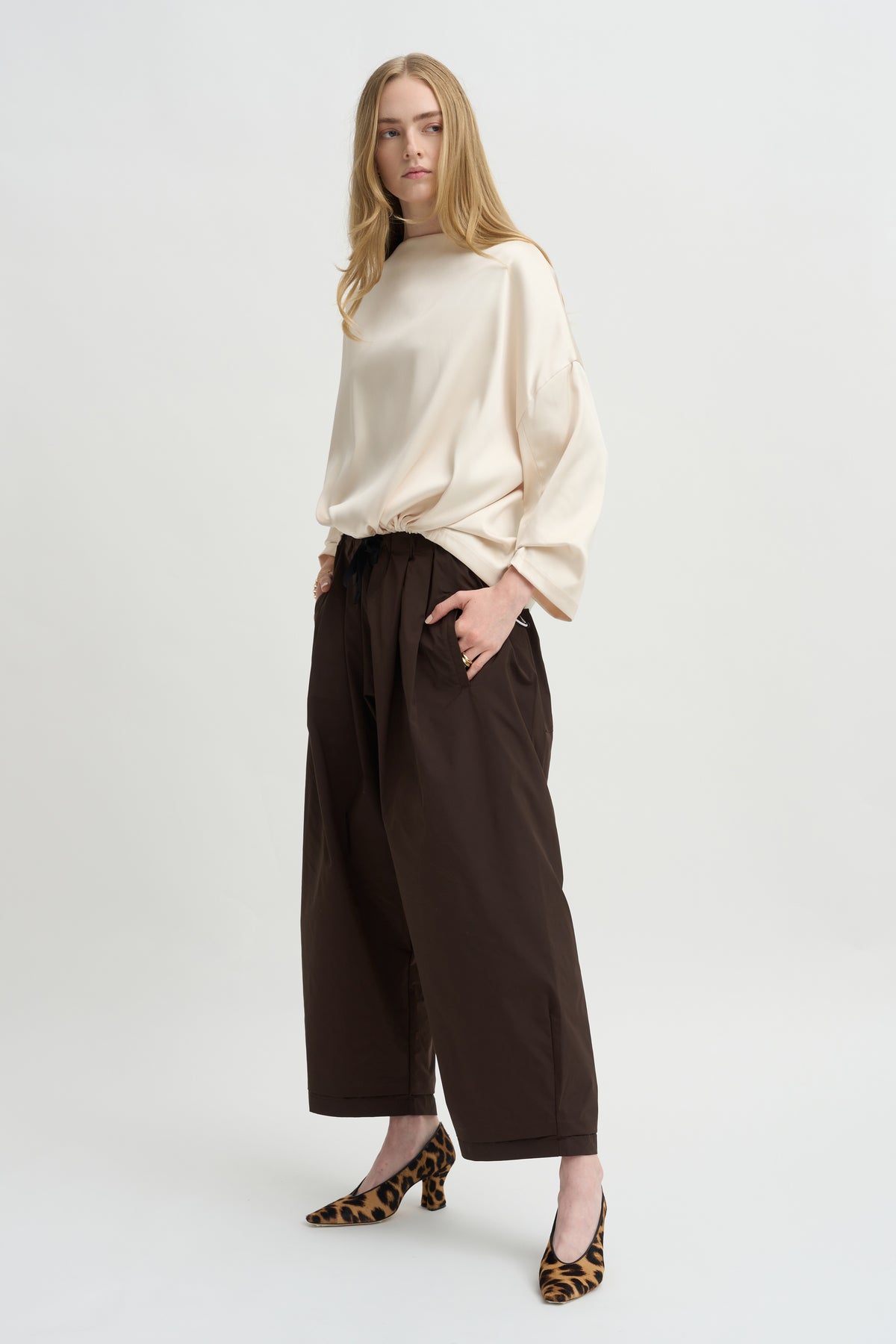 Ophelia Boat Neck Top, Vanilla