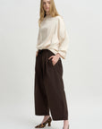 Ophelia Boat Neck Top, Vanilla