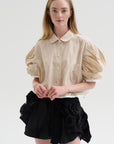 Rosette Cardigan, Black