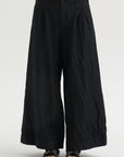 Wide-Leg Pants, Black