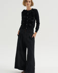 Wide-Leg Pants, Black