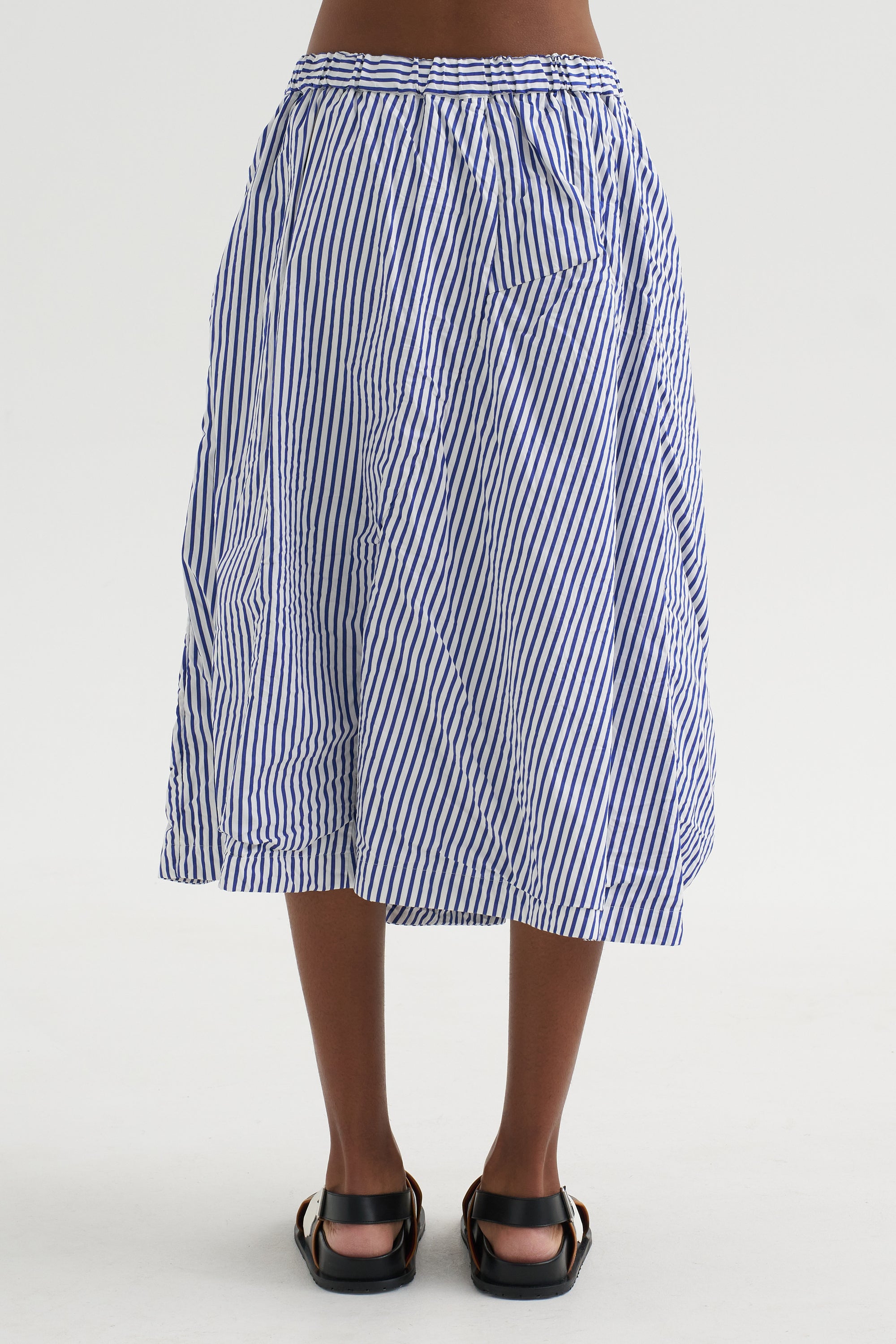 Stripe Skirt, White &amp; Blue