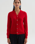 V-Neck Top, Red