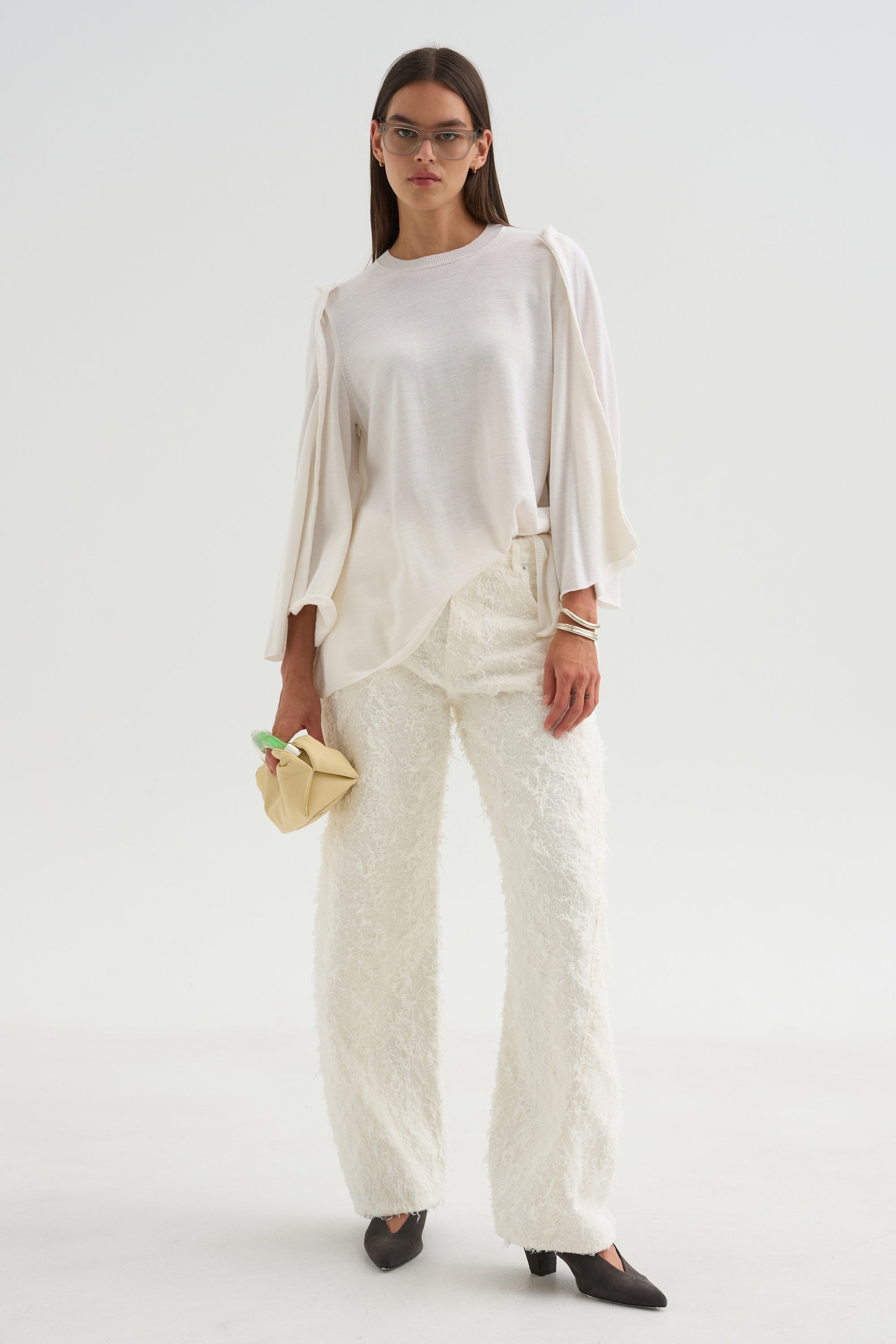 Drape Top, Off White