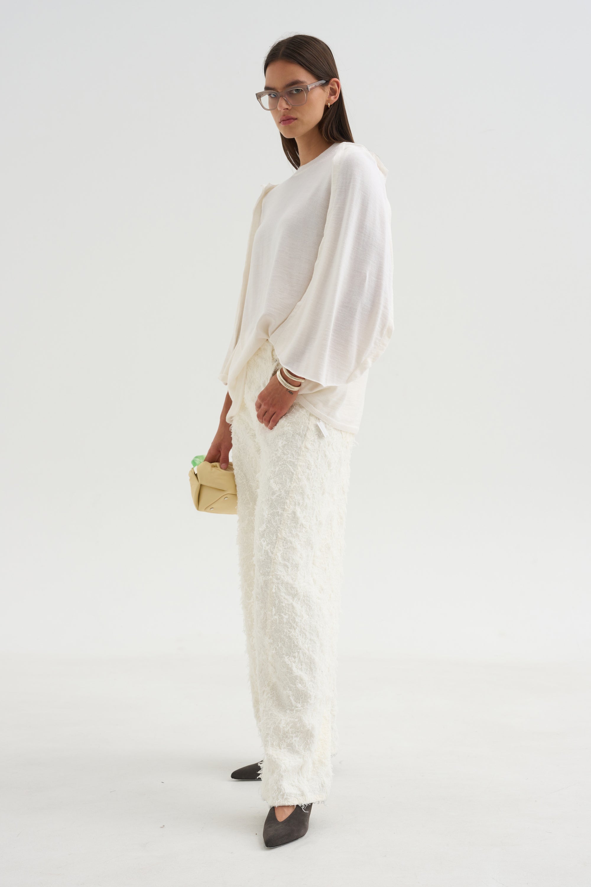 Drape Top, Off White