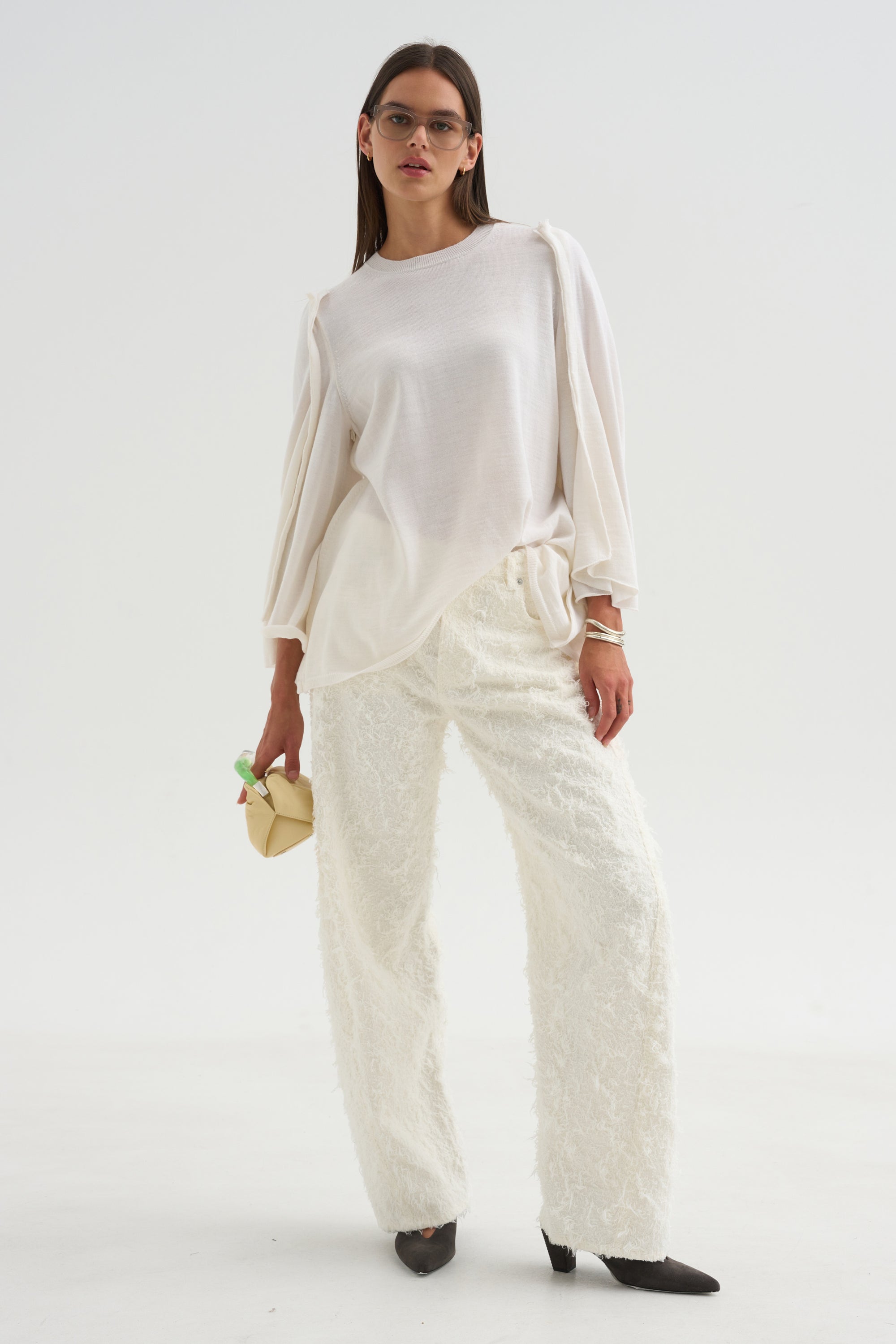 Drape Top, Off White