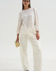 Drape Top, Off White