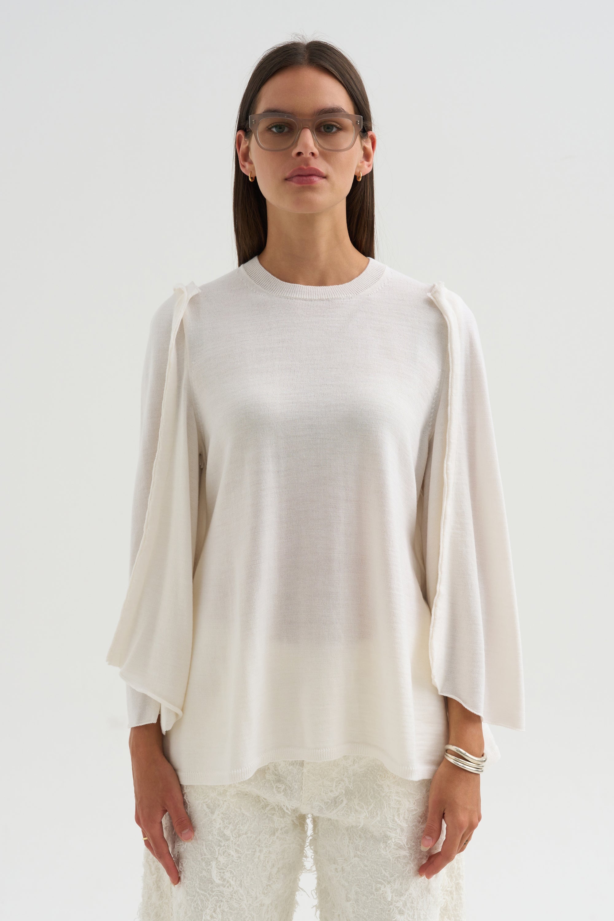 Drape Top, Off White