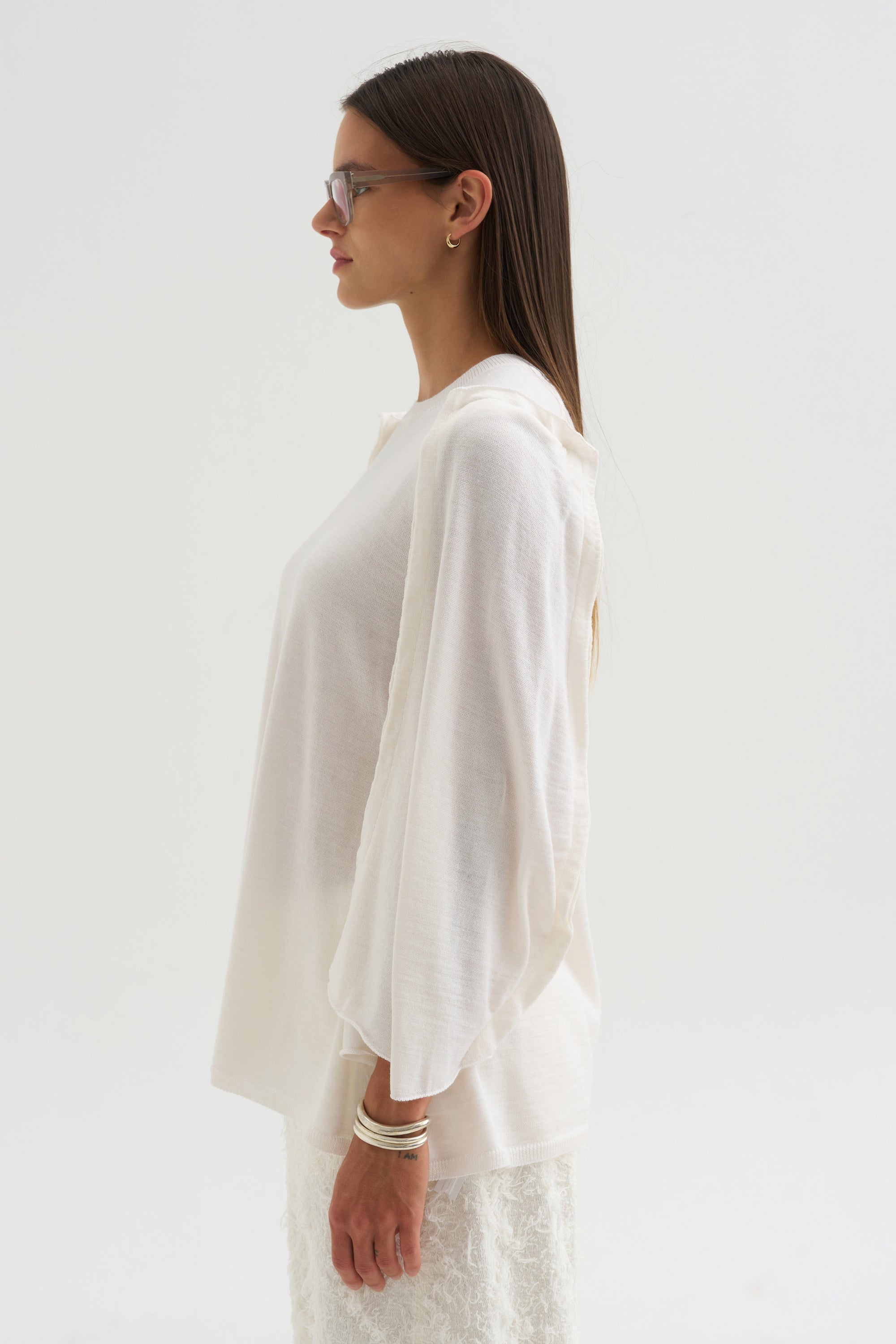 Drape Top, Off White