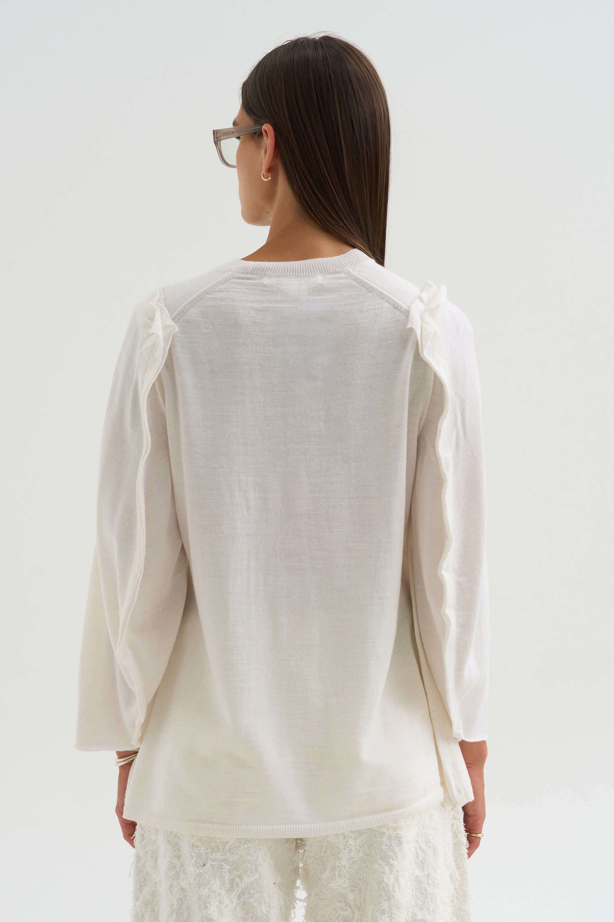 Drape Top, Off White