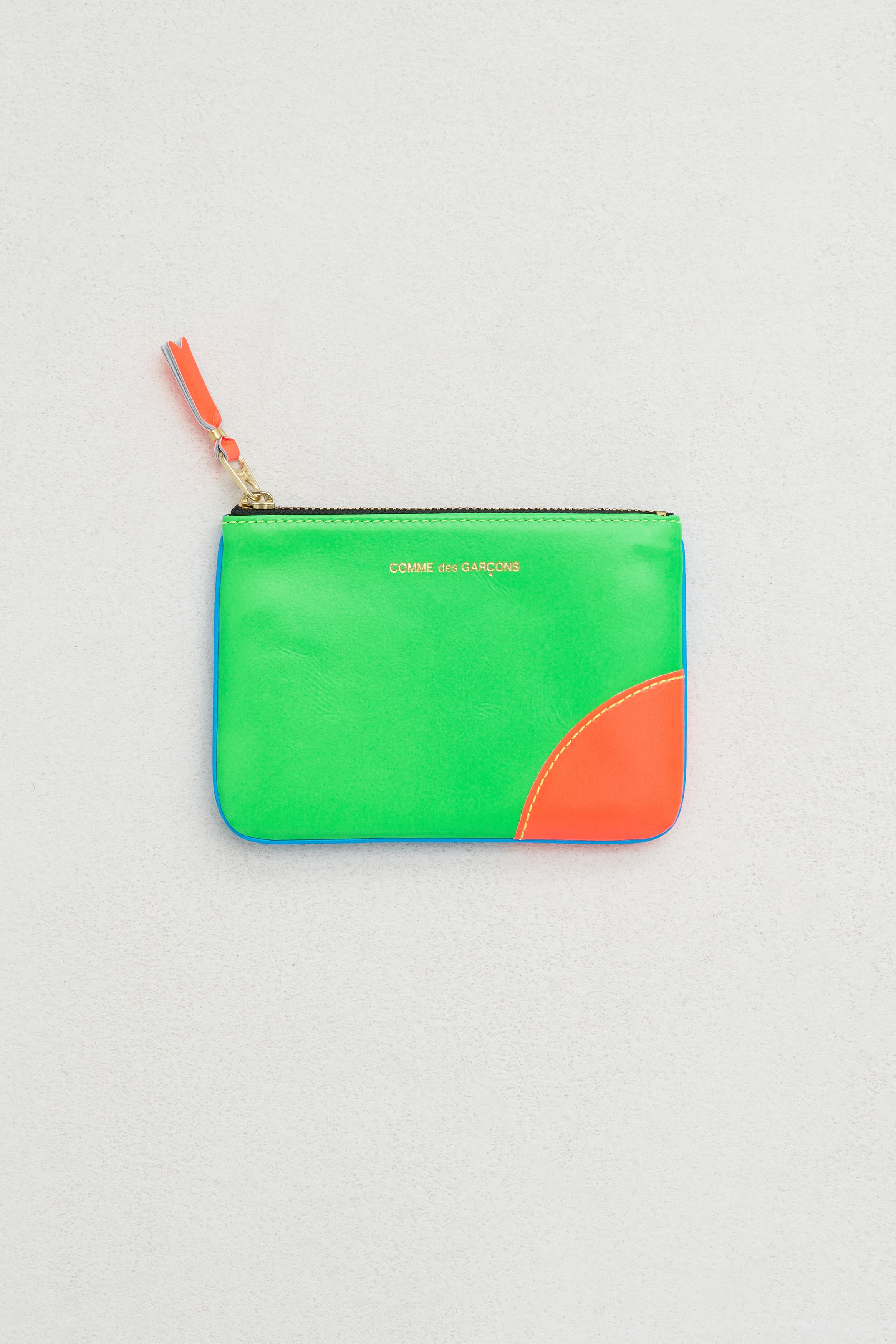 小物 COMME des GARCONS *wallet* <No.1640> Comme Des Garcons super fluo pouch, orange and blue – Kick Pleat