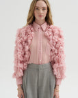 Ruffle Blouse, Pink