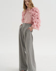 Ruffle Blouse, Pink