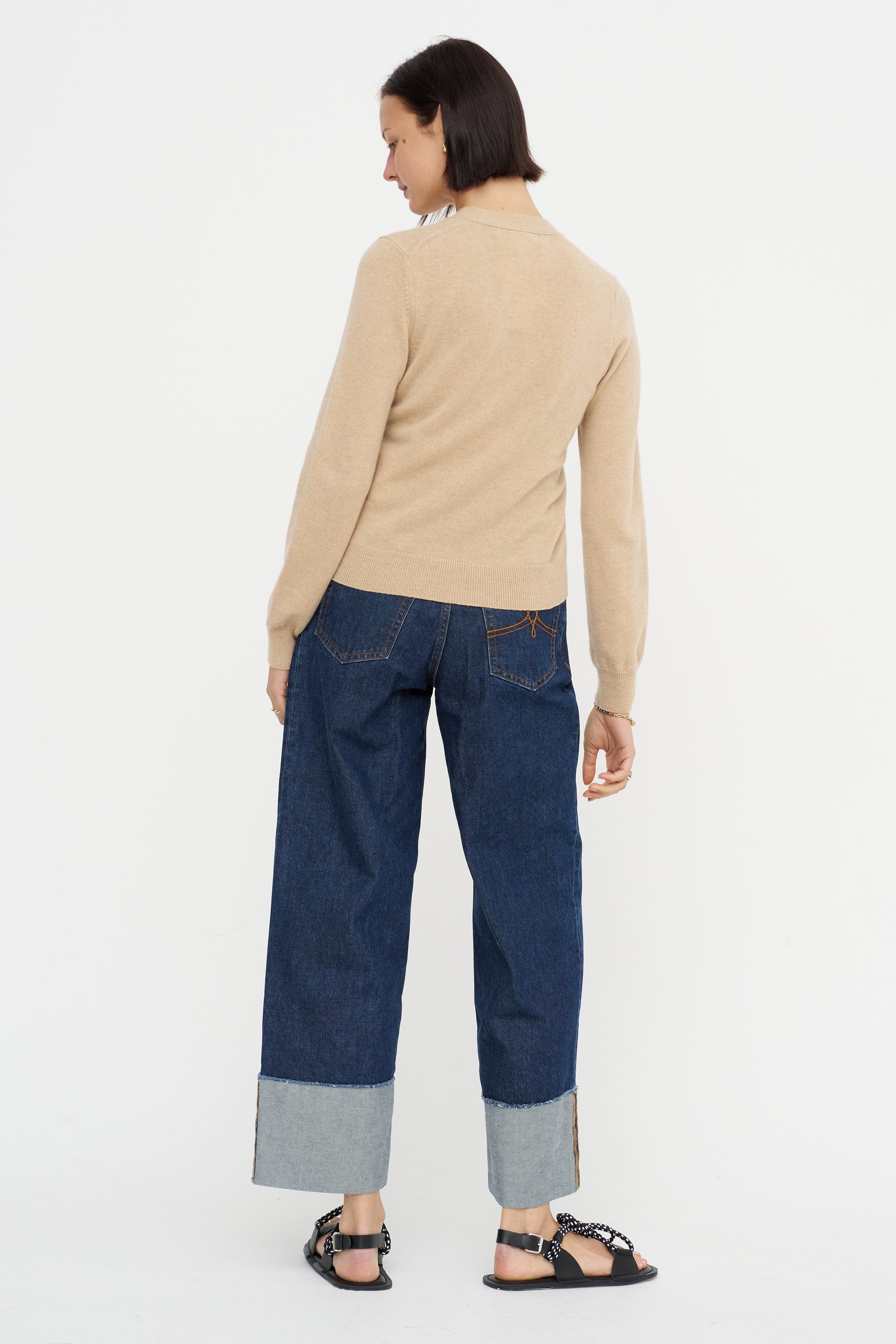 Long Sleeve Cardigan, Beige