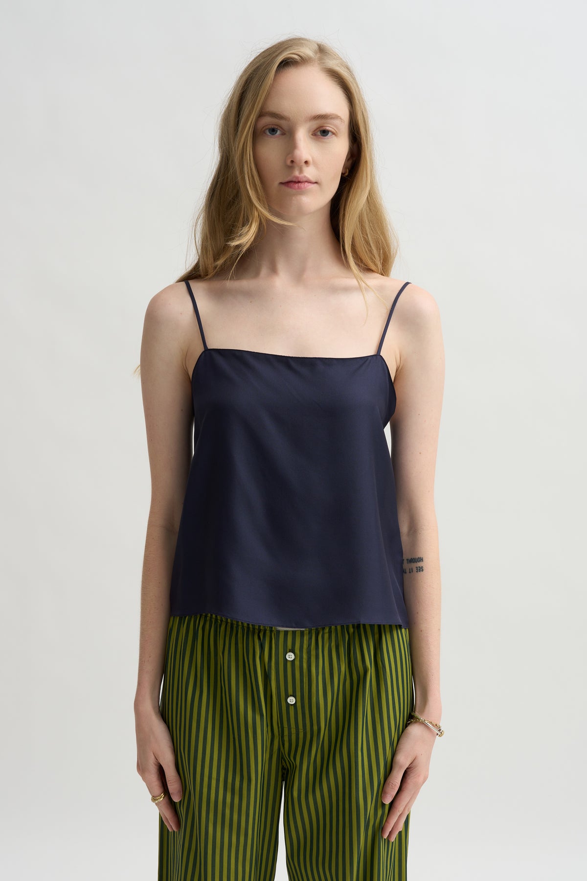 Everyday Silk Twill Camisole, Midnight