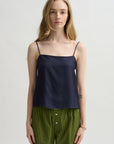 Everyday Silk Twill Camisole, Midnight