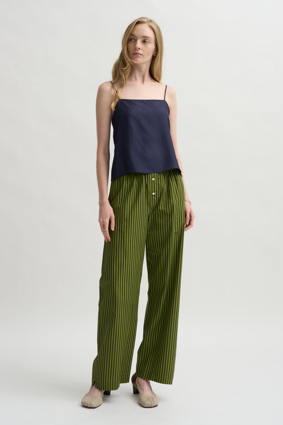 Everyday Silk Twill Camisole, Midnight