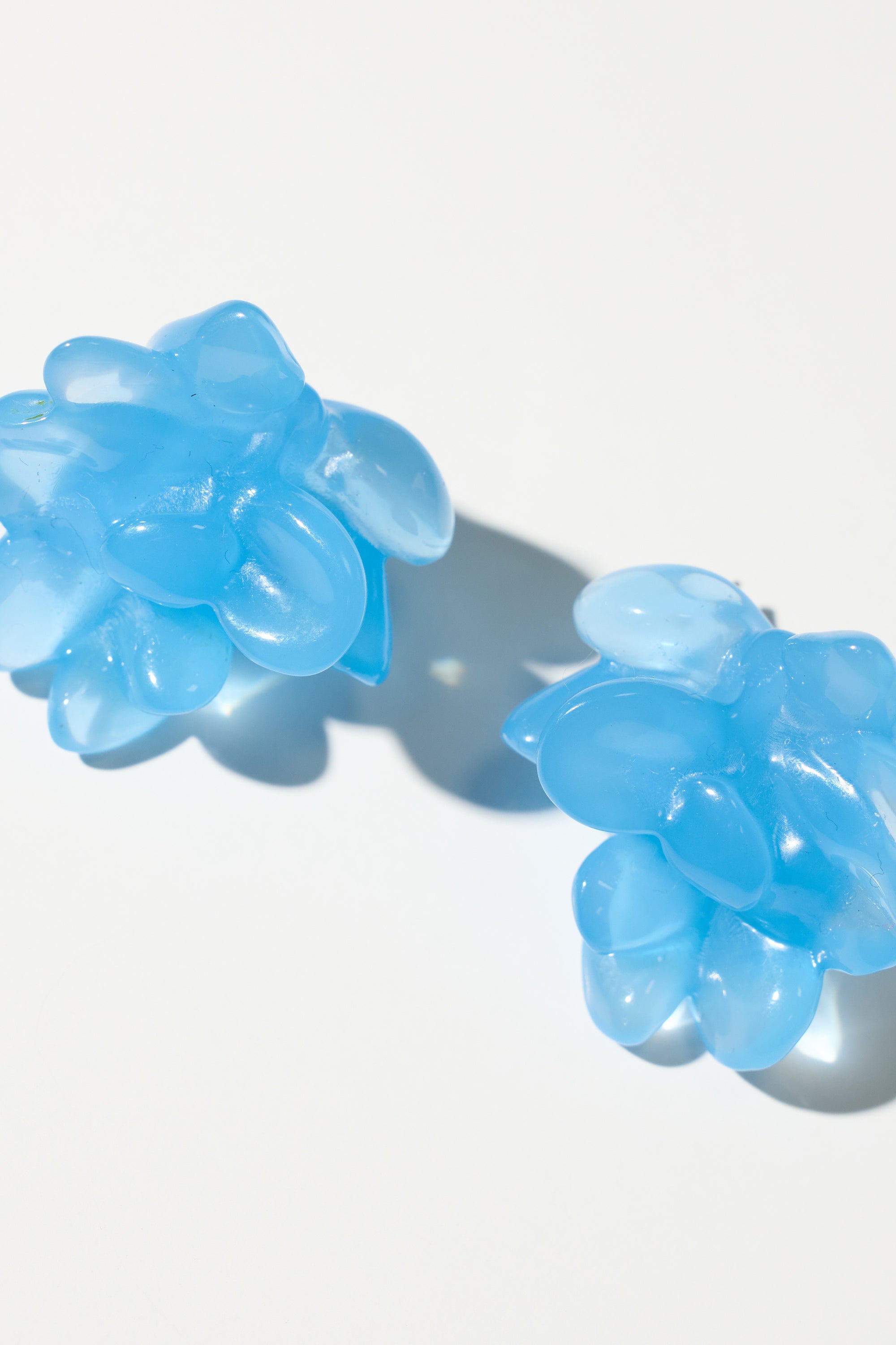 Floe - Blue Resin, Recycled Silver