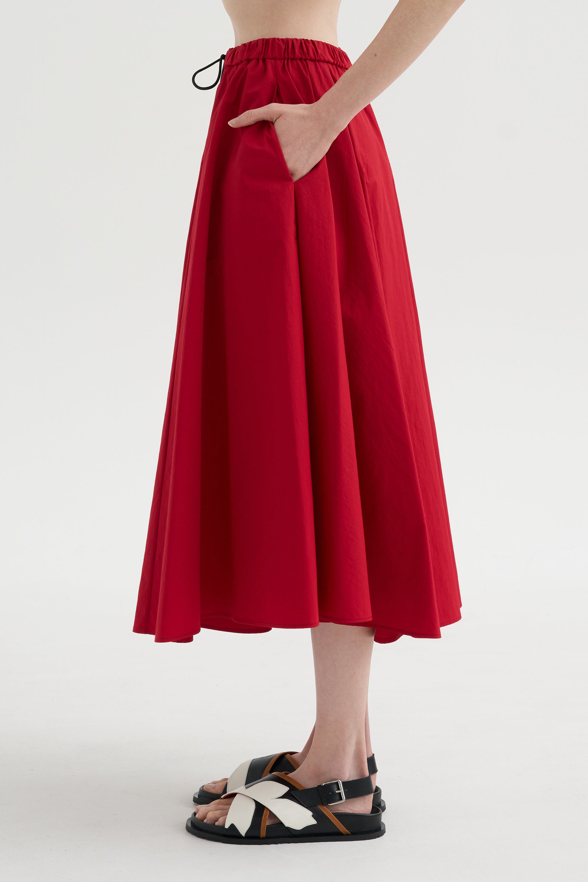 Technical Skirt, Red