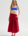 Technical Skirt, Red
