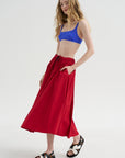Technical Skirt, Red