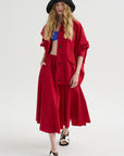 Technical Skirt, Red
