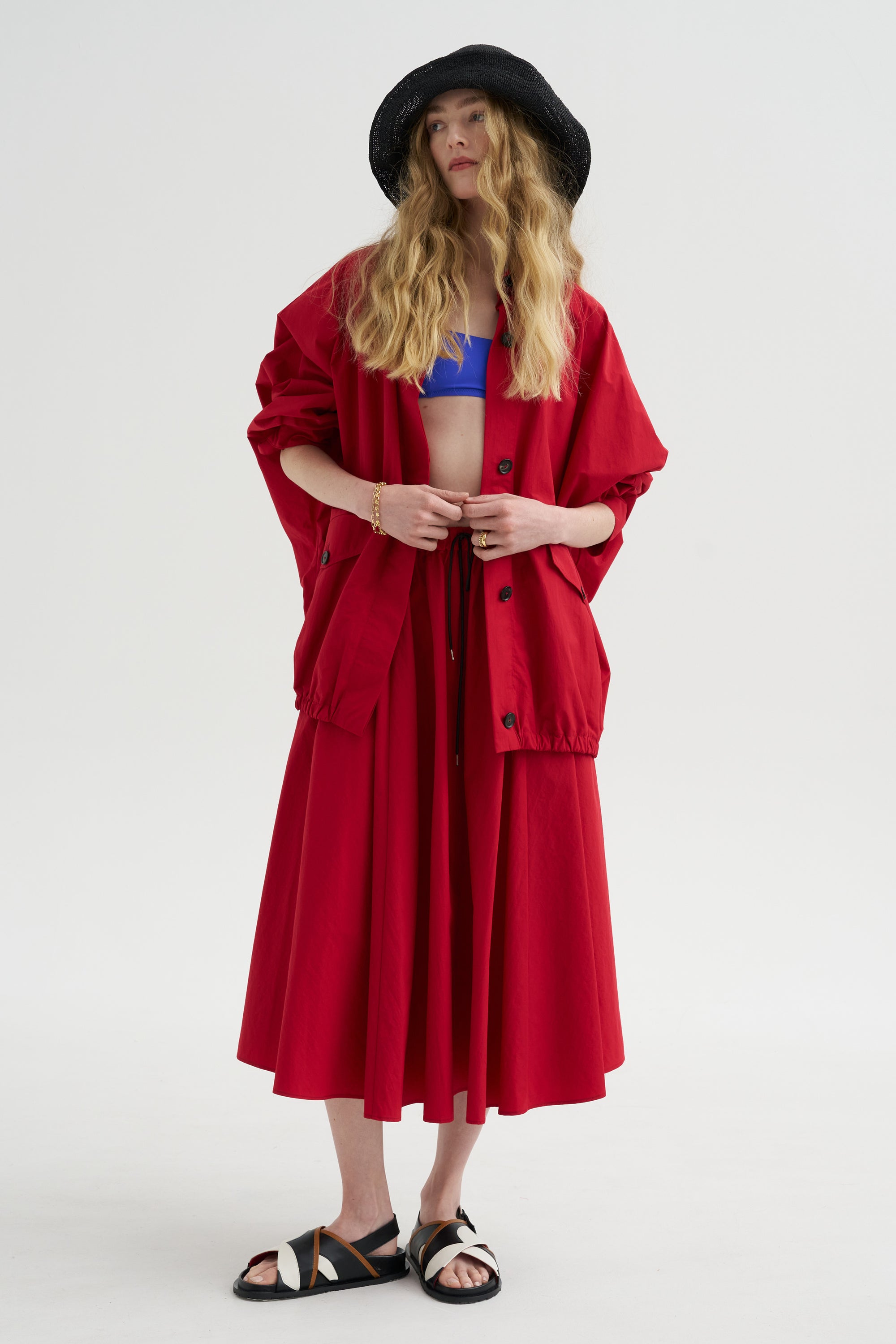 Technical Skirt, Red