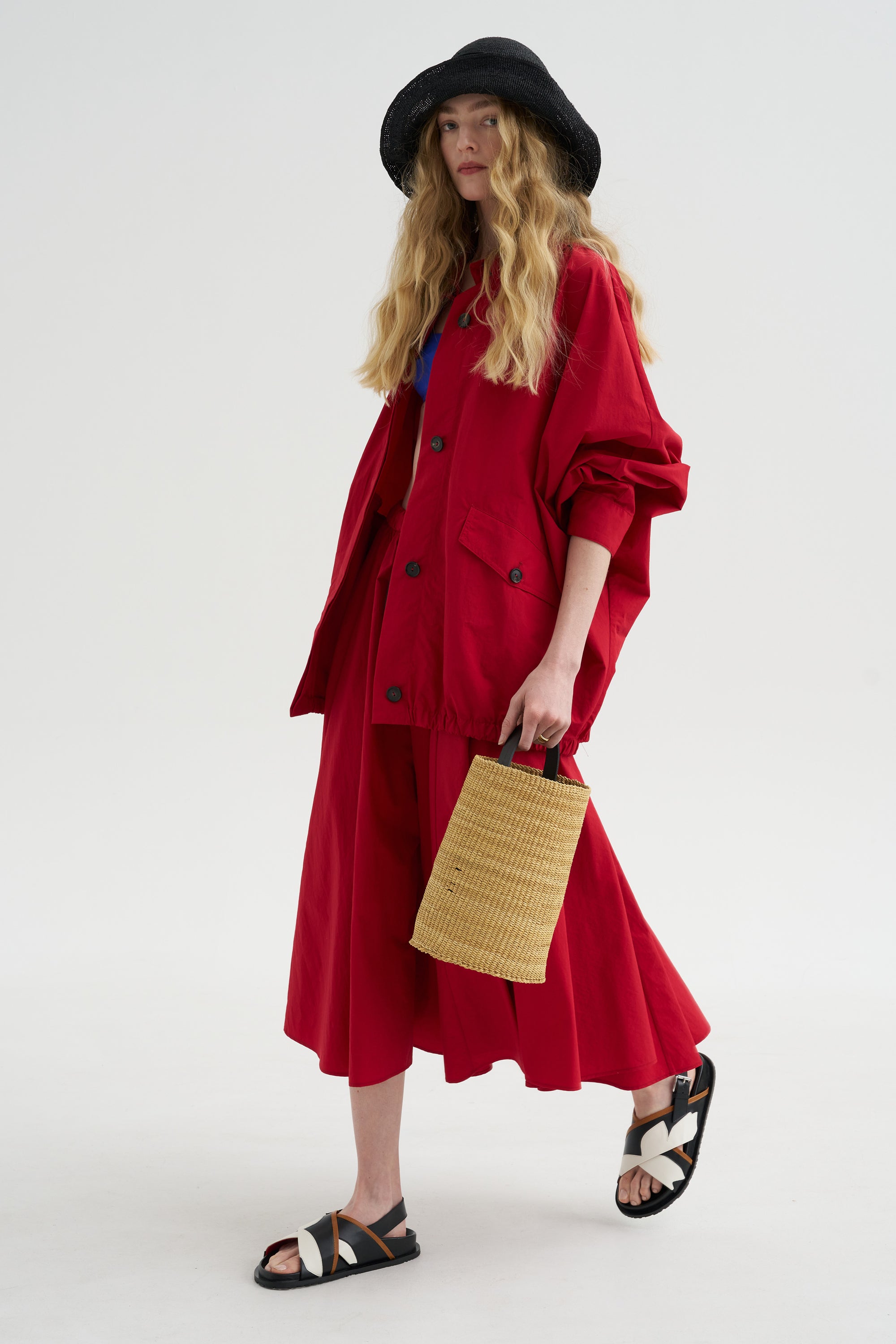 Technical Skirt, Red