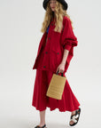 Technical Skirt, Red