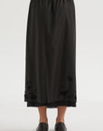 Tailored Embellished Skirt, Black