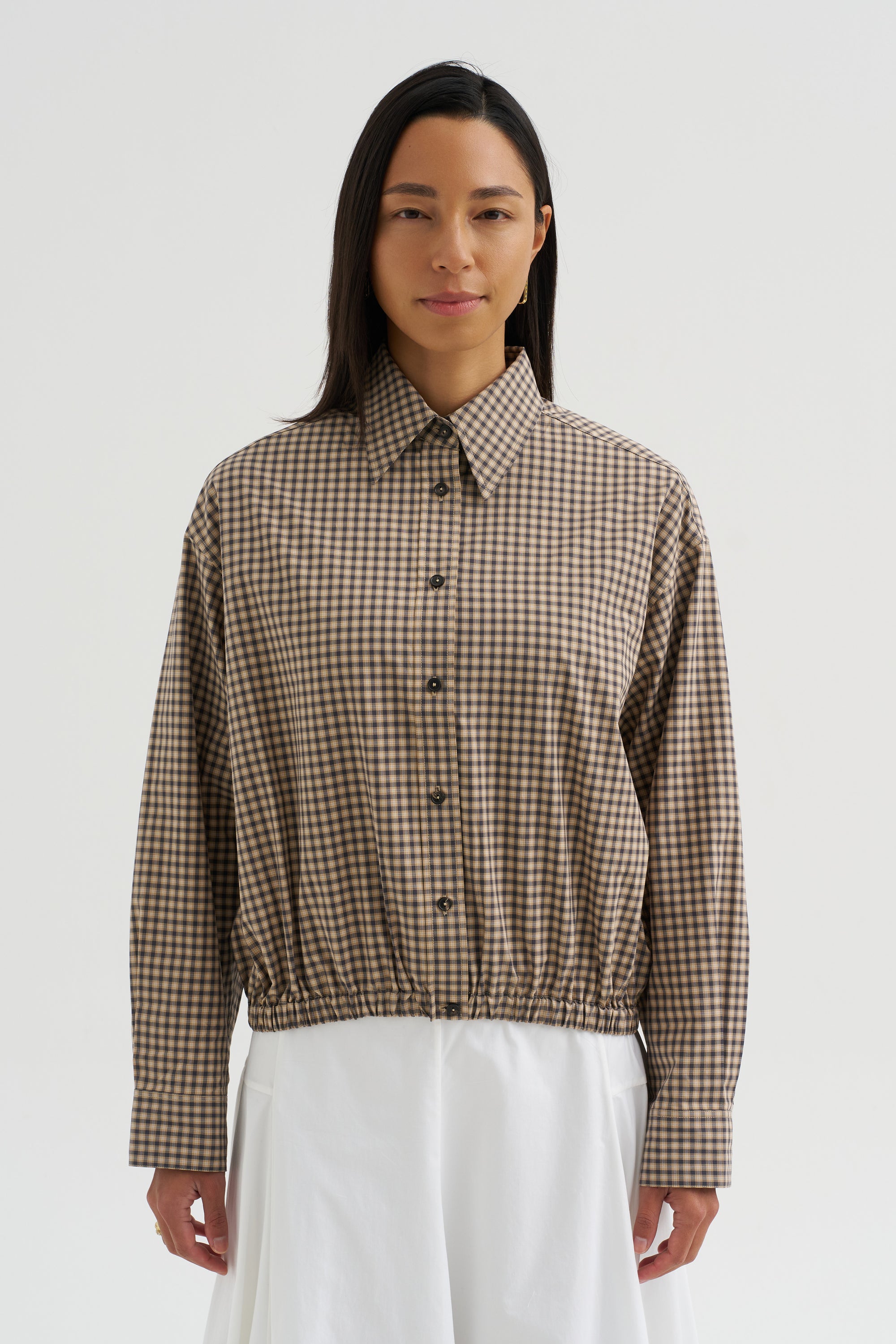Checked Bomber Shirt, Check