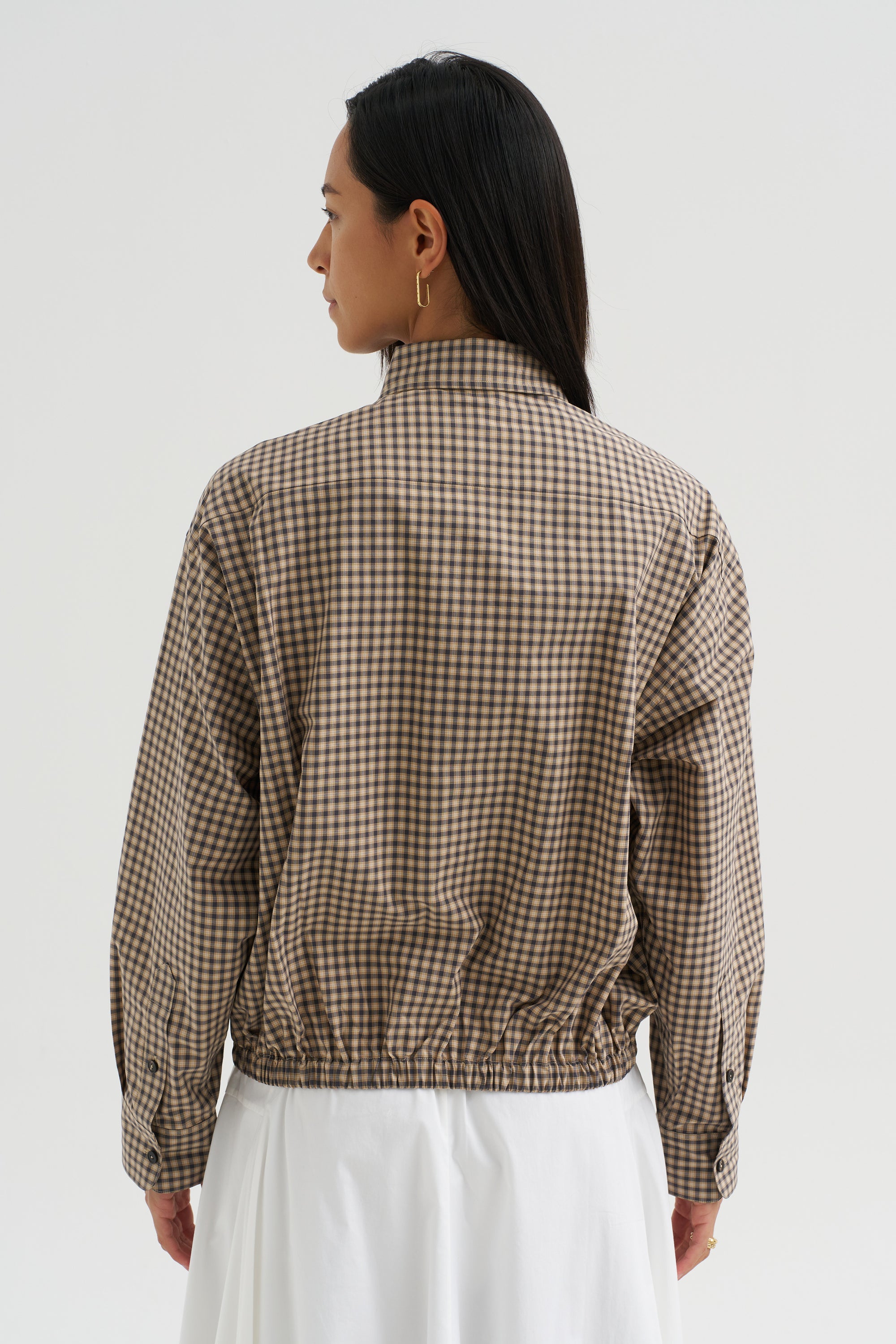Checked Bomber Shirt, Check