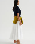Cotton Voluminous Skirt, White