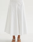 Cotton Voluminous Skirt, White