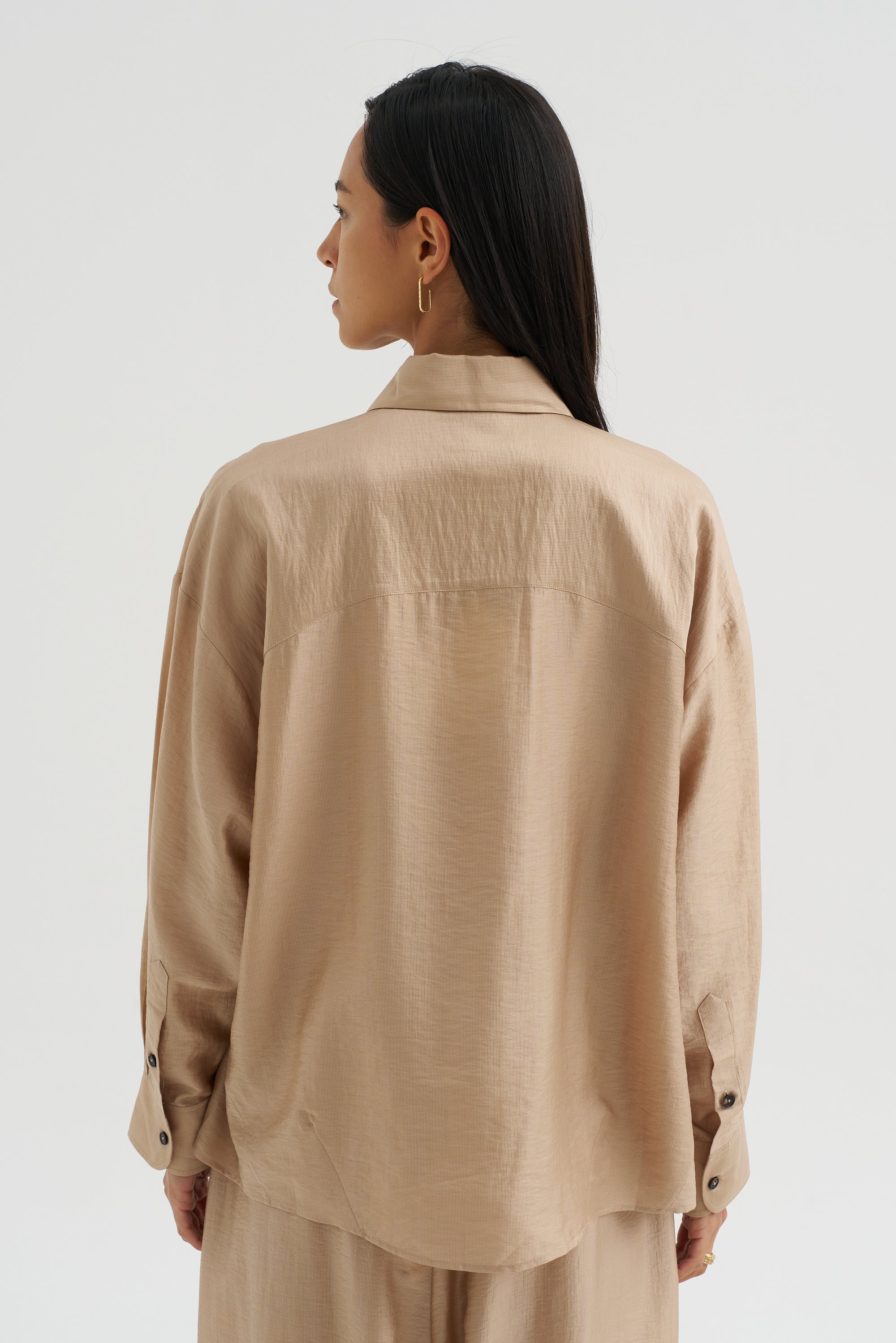 Oversized Shirt, Beige