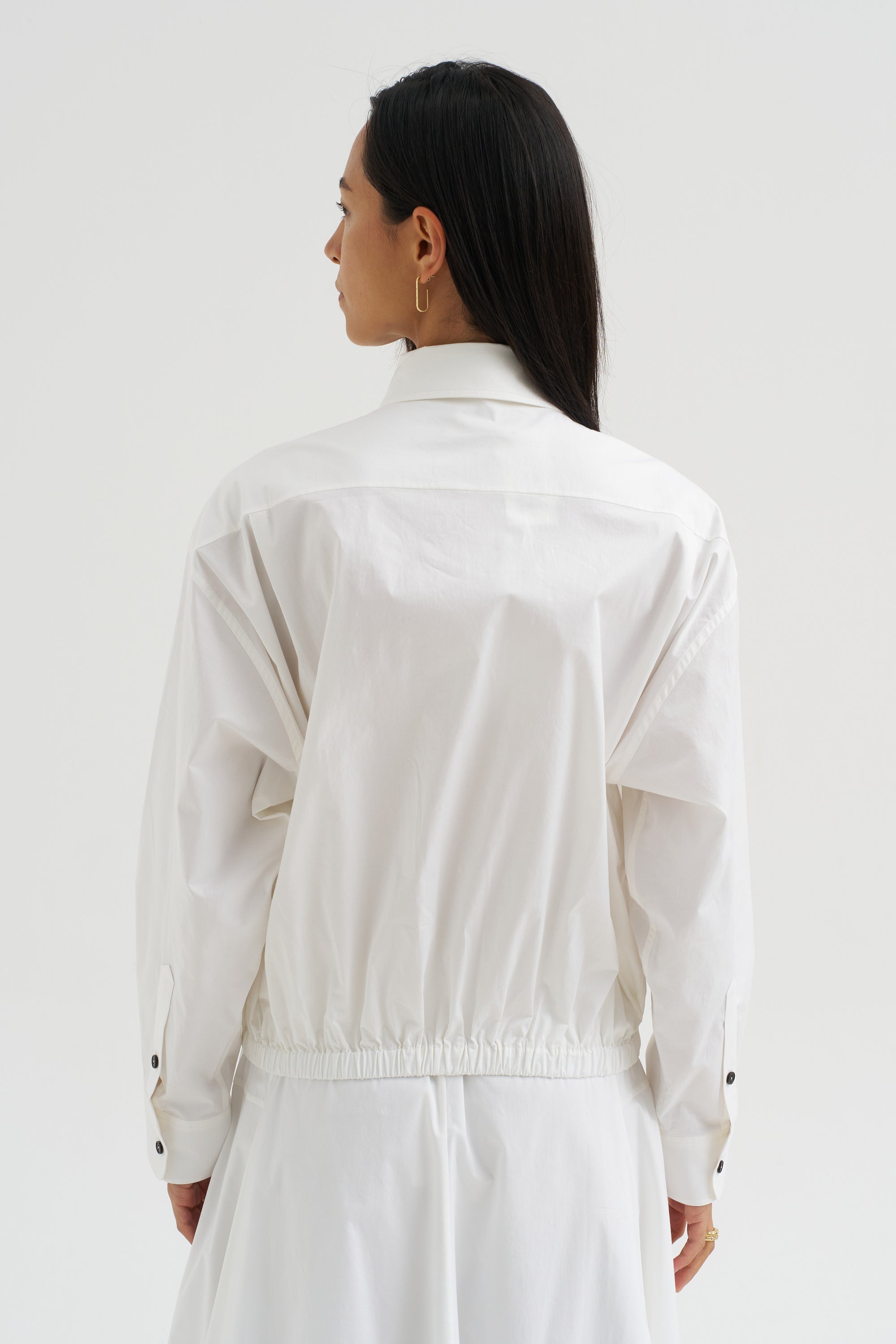 Bomber Shirt, White
