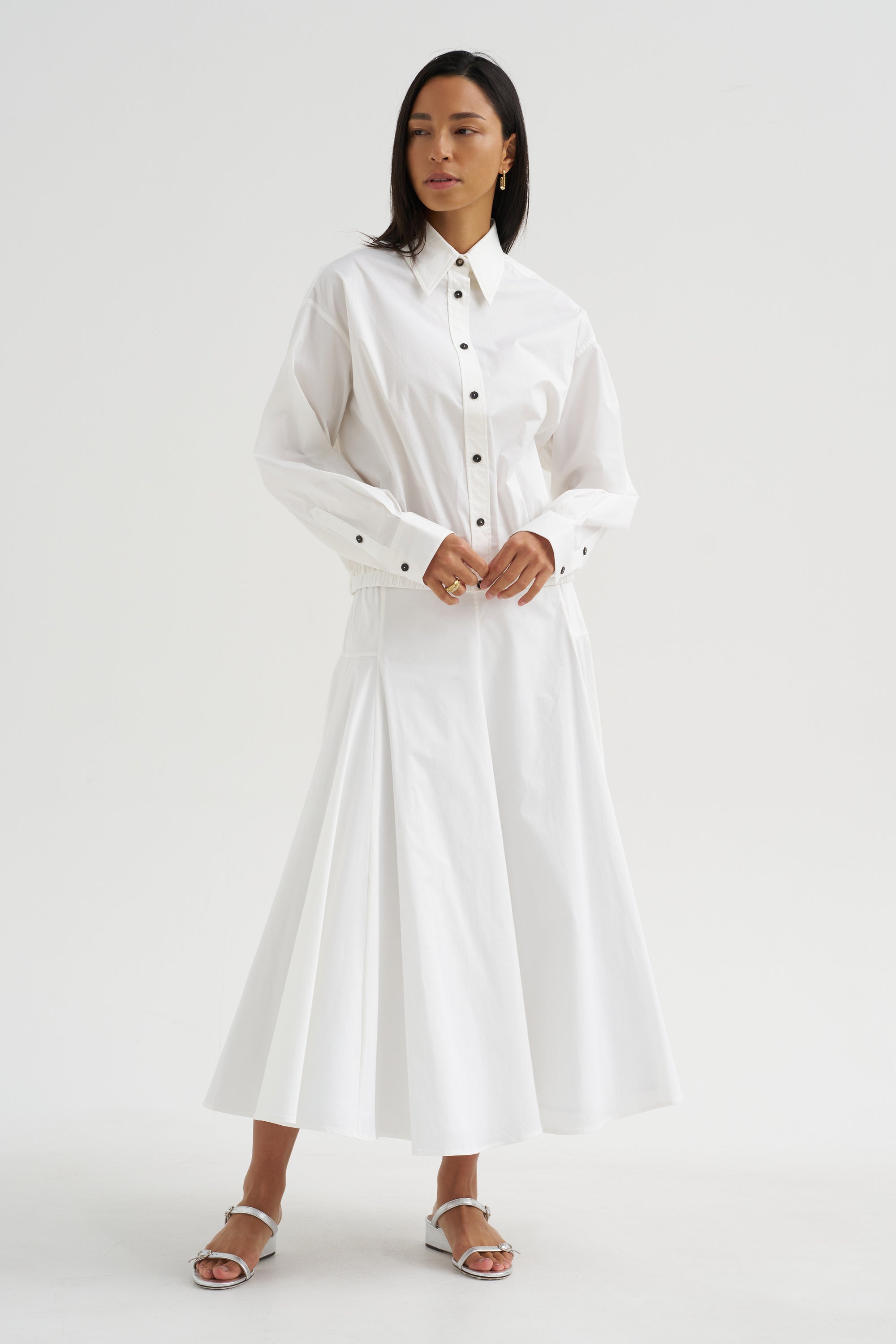 Bomber Shirt, White