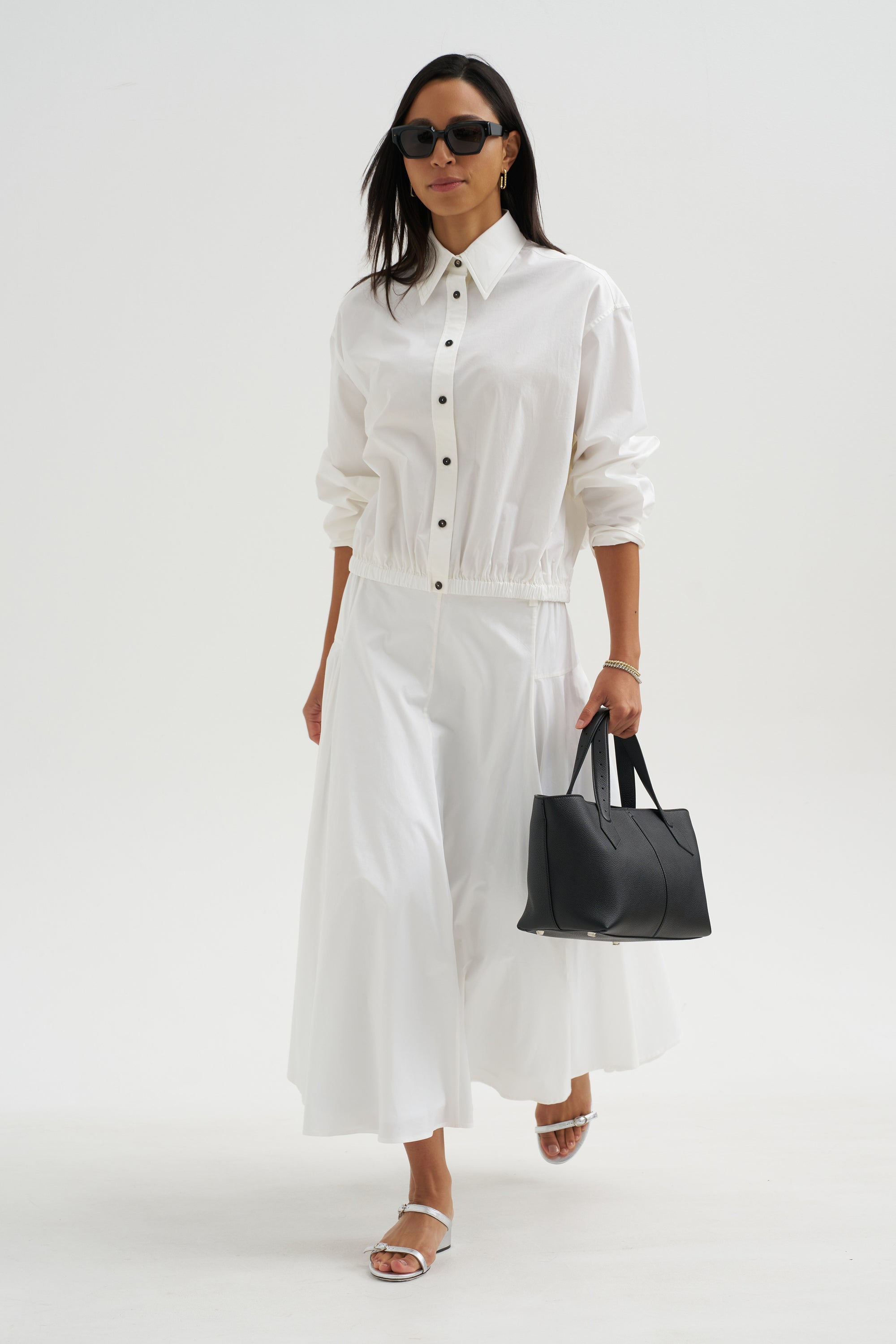 Bomber Shirt, White