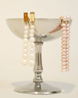 Deco Maxi Baguette Perla Citrine Earrings, Yellow Gold