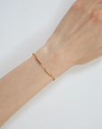 Deco Tubitos Bracelet, Yellow Gold