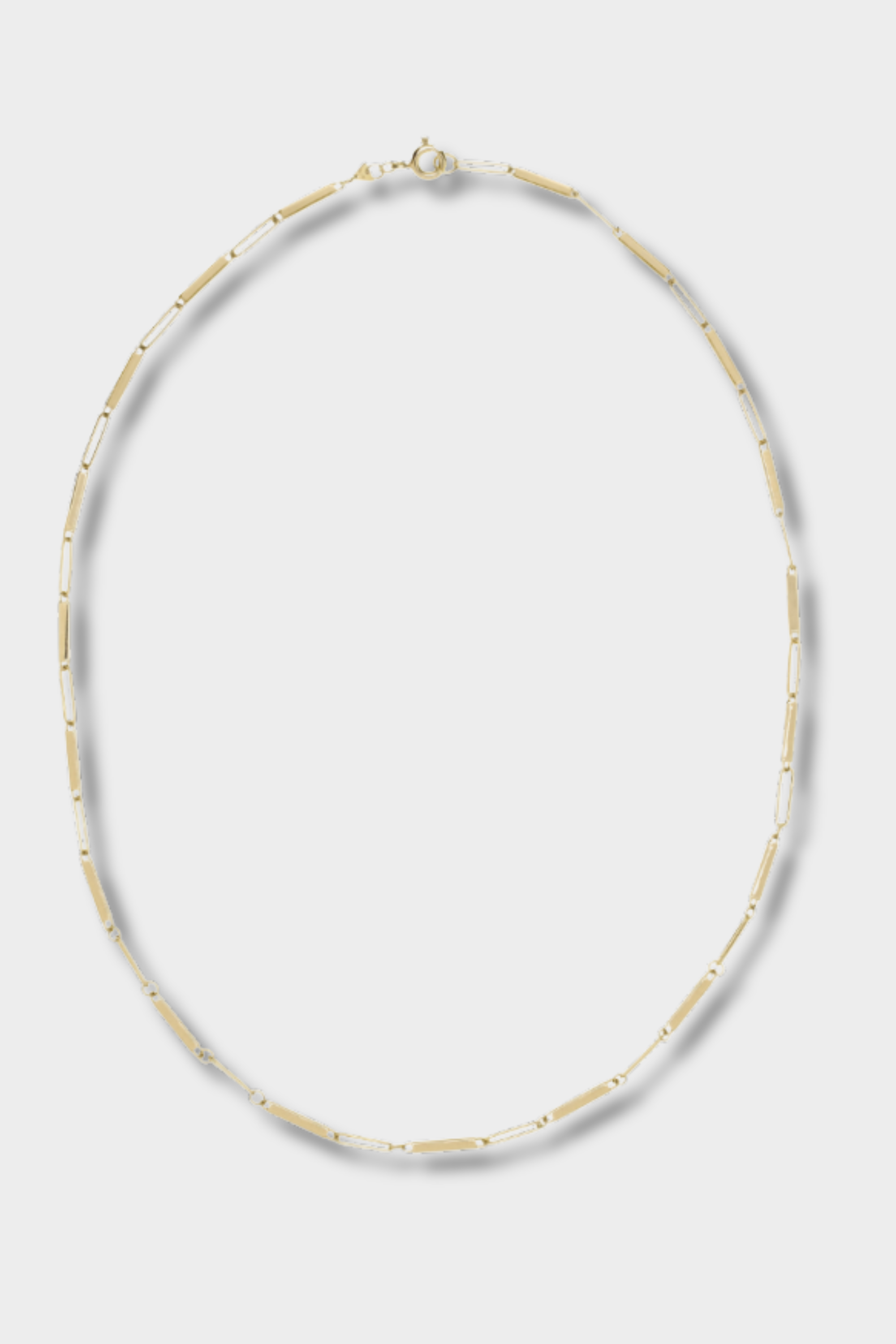 Deco Tubitos Necklace, Yellow Gold
