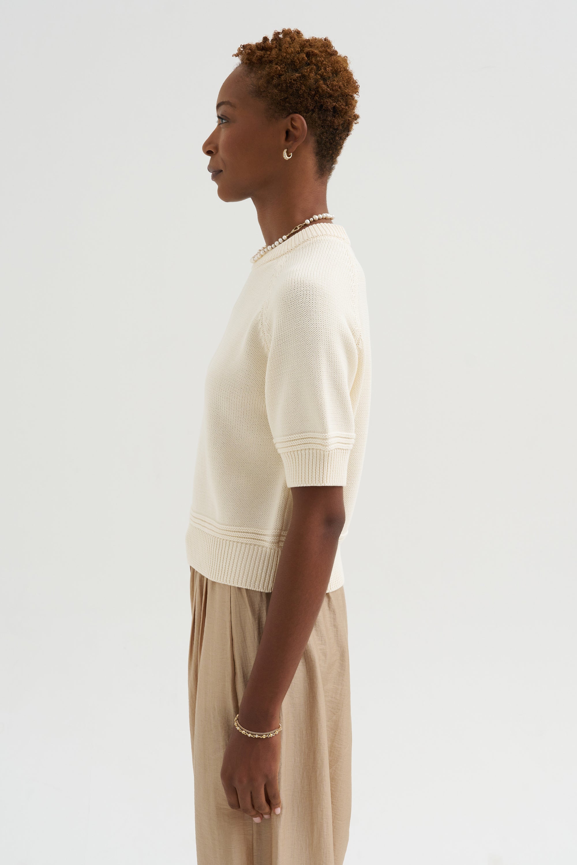 Daria Cotton Top, Off White