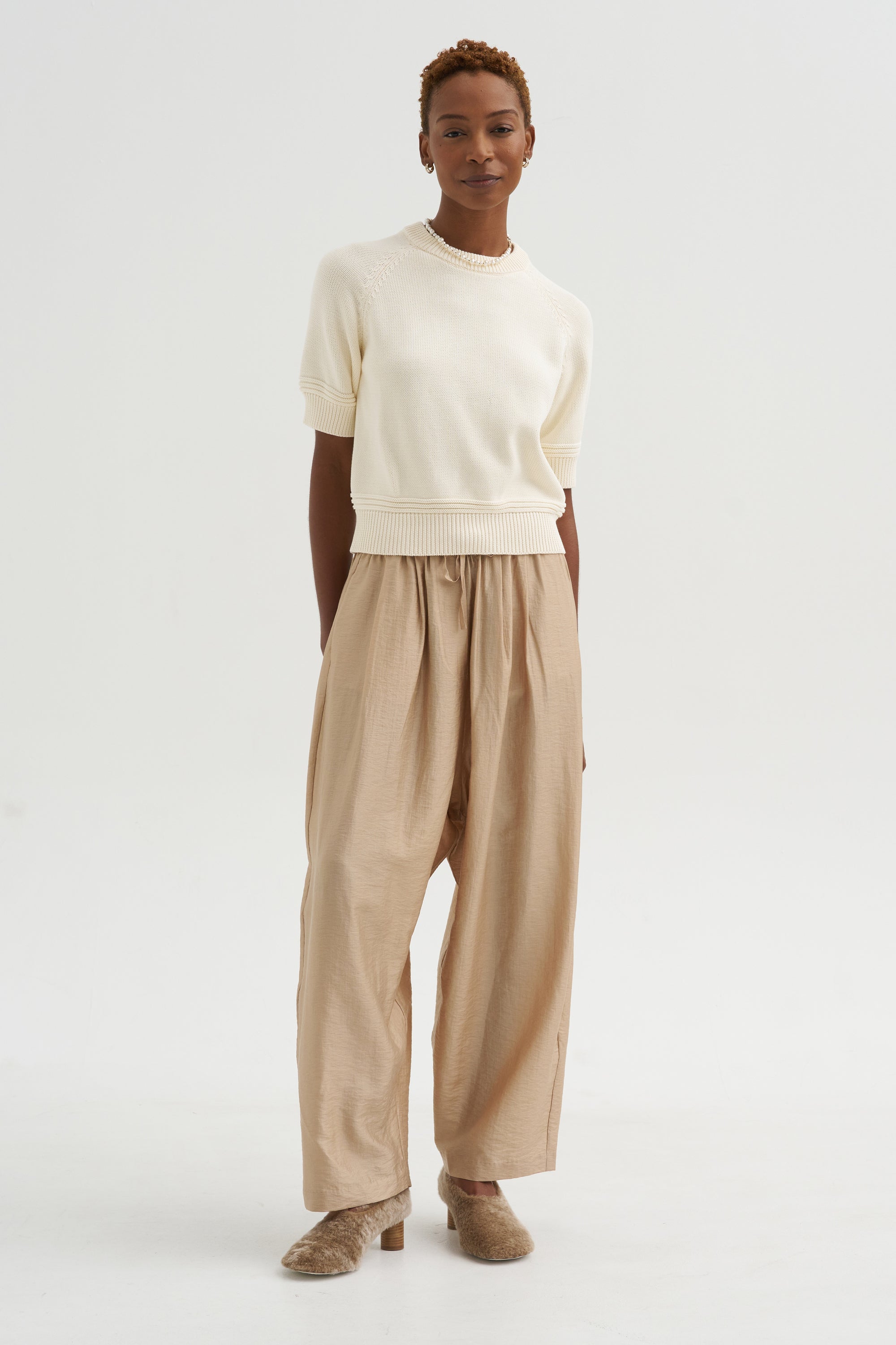 Daria Cotton Top, Off White