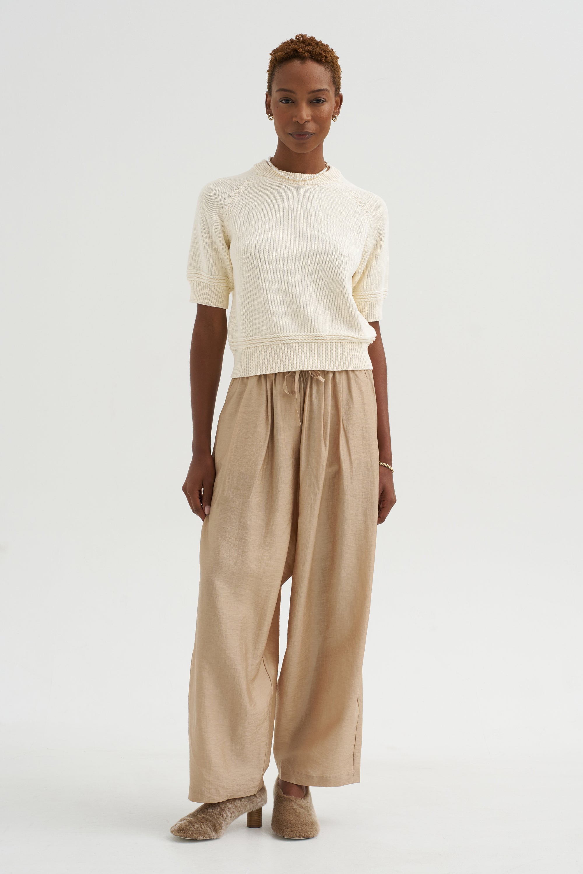 Daria Cotton Top, Off White