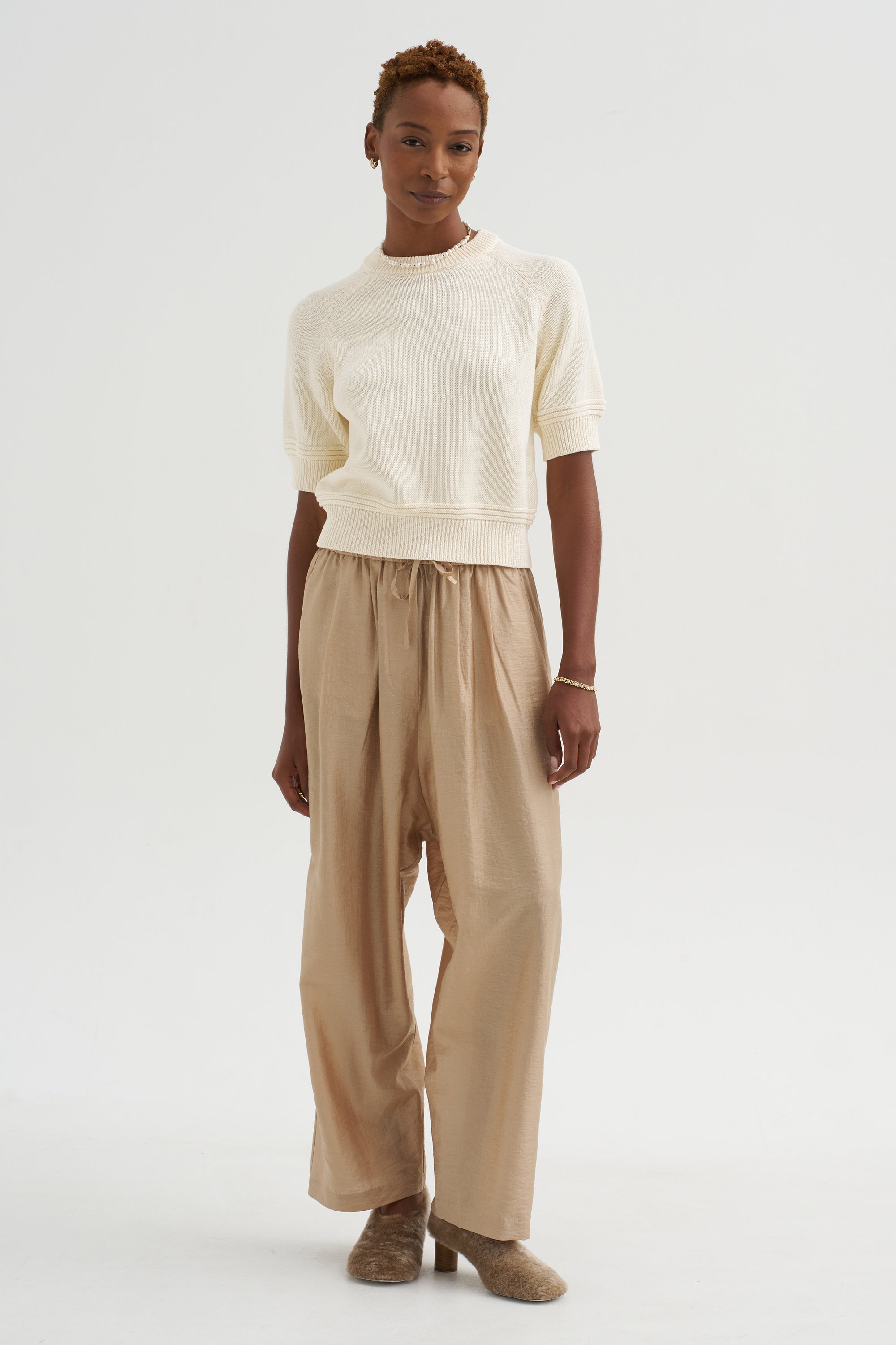 Daria Cotton Top, Off White