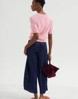Greta Fine Cotton Stretch Top, Cameo